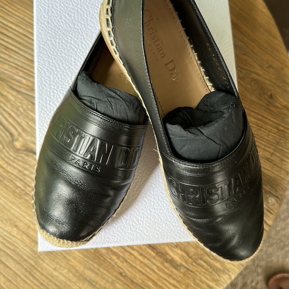 Dior Granville Espadrille Size 37.5